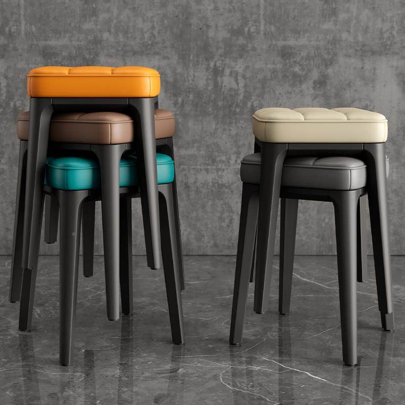 众之亿子家用塑料加凳厚凳现代圆简约书桌GHW厅凳餐椅子矮凳备用