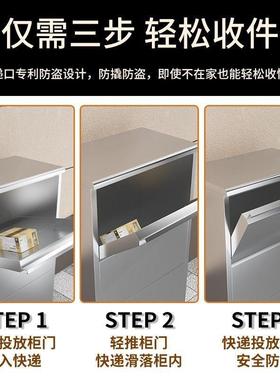304不锈钢阳台收柜落地UKZ储置物纳物多杂物柜子防晒防水层收件箱