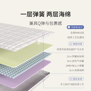 作床垫栖弹护簧垫学生宿舍单人脊记忆海绵垫榻蕾CsRkR5榻薄米