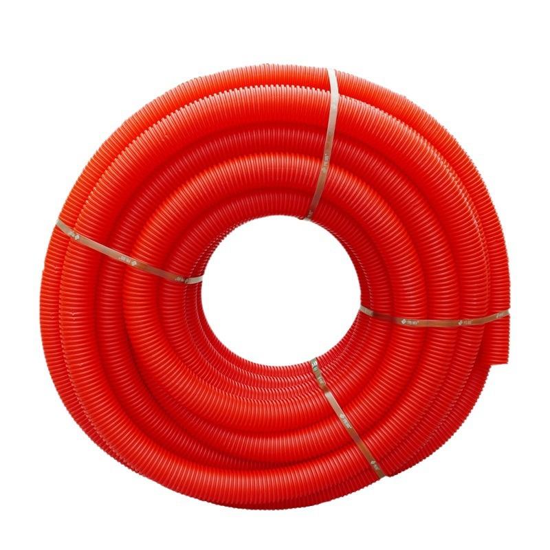 阻燃波纹管单壁波纹管电力高压塑料管双壁电缆碳素穿线保护管