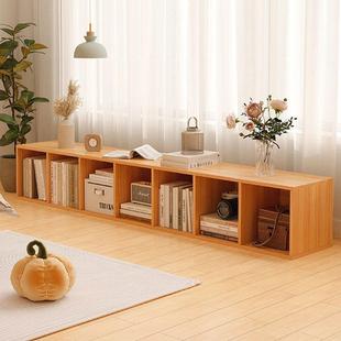 柜落地书置物柜家用客厅卧室飘窗柜阳台柜幼矮包儿园书柜长HNI条