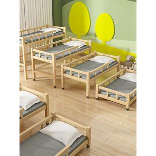 推上下床拉床原木经济型午睡幼儿园托无品牌/管班床小生松木四层