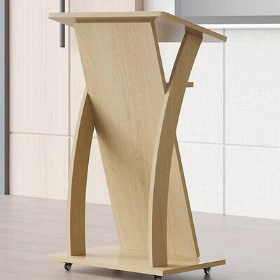 演讲台985发言台会议室讲台讲话台实木主持桌台迎宾台小可接待台