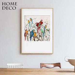 茶SF732251室书房餐厅装饰画挂卧客吴冠中室厅复制画复刻画新中式