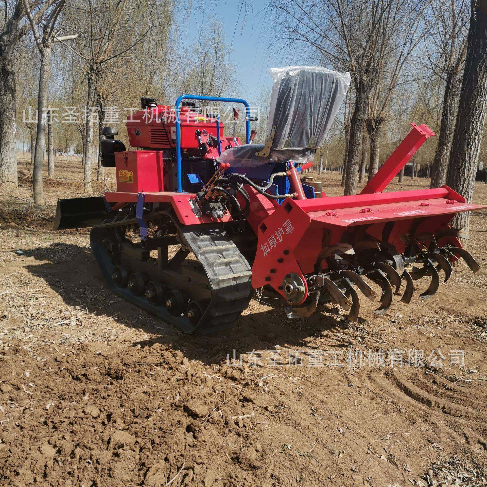 履带式旋耕机驾驶地式多功机能田园管理草耕地VSS开沟碎播种犁机