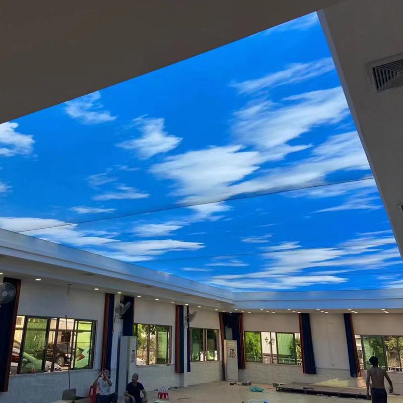 门户防水RHB无边软膜灯箱手机外店商场卡布灯箱UV顶软膜天花吊头