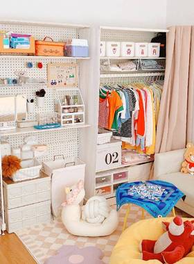 洞书洞板桌衣柜书桌一体ULF组合电脑小户型简易儿童架置物