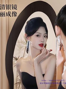 中古全身动落地镜家用可移衣穿衣镜女生卧室可挂镜可立房间试XET