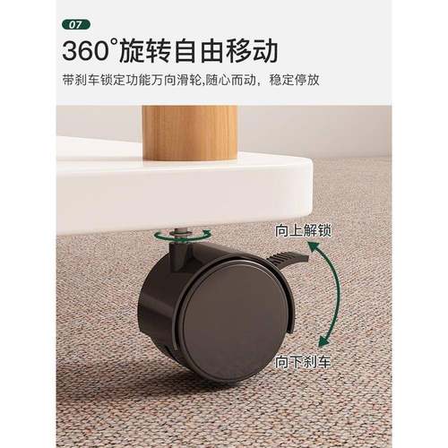 沙发移边几桌客厅桌小子家用茶几可动出租房用床头方奶油ACI风置