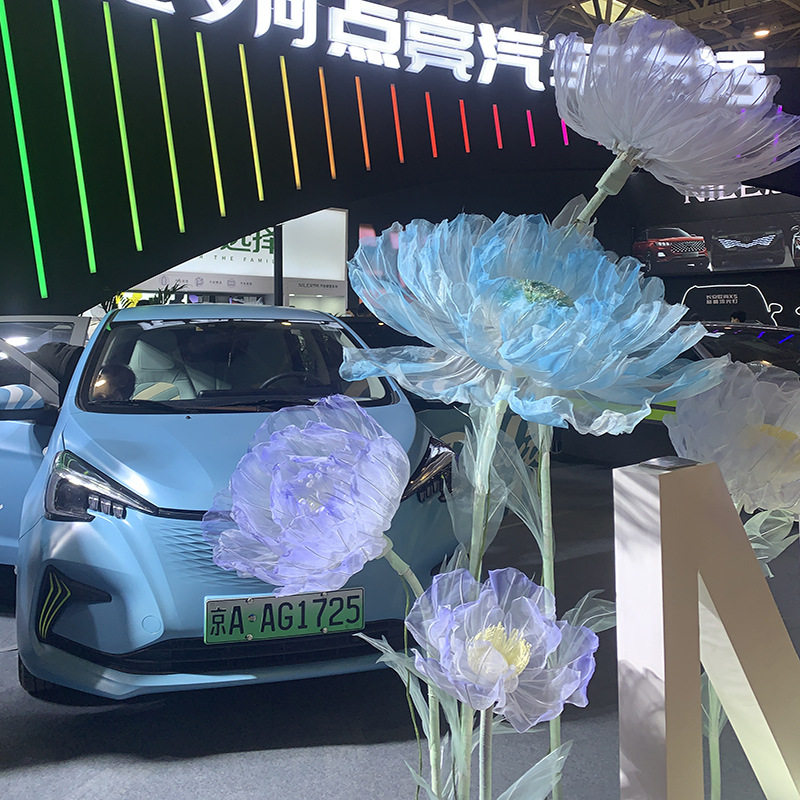 电动开合器婚礼网纱路引花布置