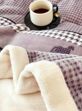 雪绒绒棉四季毯多毯功能毛毯加厚秋冬KX000780双盖面暖毯子