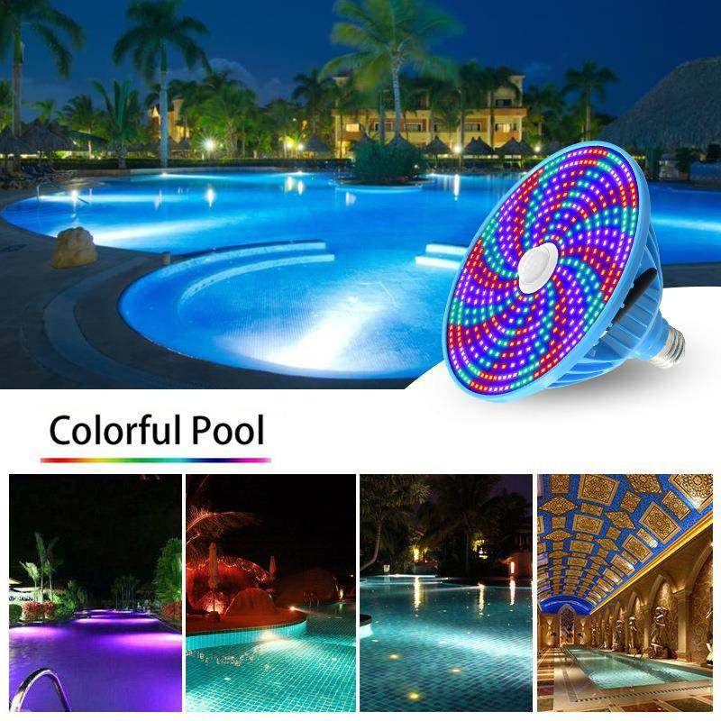 新款A池R38光源EP27水下灯光源七光XAE彩遥控AC120v泳灯替换源