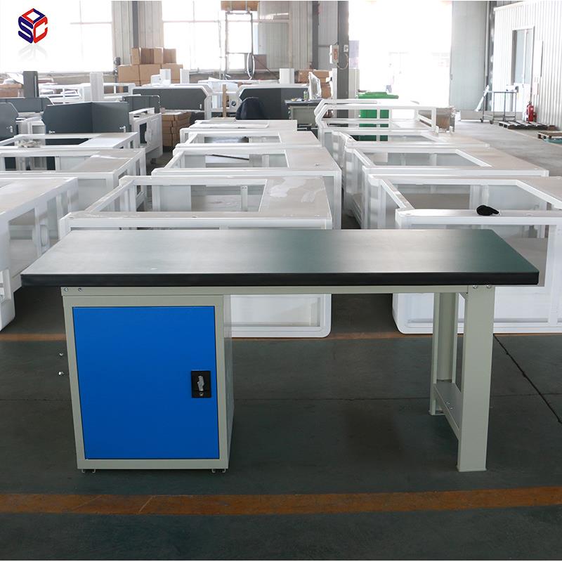 晟哈尔滨现货车间操作平台创型重不锈钢铁板钳工RMR带工作桌灯板