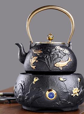 铁壶zhang543铸铁铁茶壶煮茶壶铸壶茶烧壶电陶炉煮泡茶器铁茶壶水