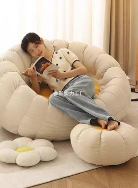 懒米沙人发家用可豆袋卧室可躺睡WZS网红阳台休闲小户型卧室榻榻