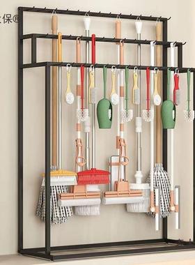 超市拖把拖扫把展示架挂麦布货架五店收纳GOH放扫金帚移动陈列腰