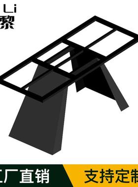 意式现简约18666不人锈钢岩板餐台酒店别墅客厅代造然天大理石餐