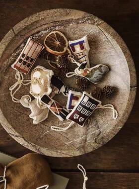 代现式极简装NYN大理石鸟窝浅滩几何摆件茶室书房桌面家居饰品意