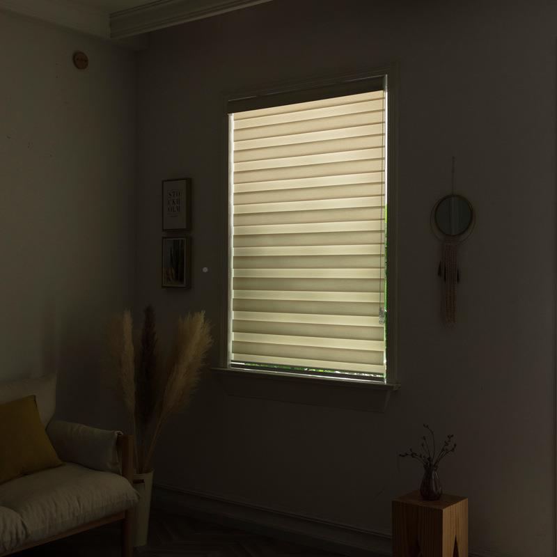 卷帘打孔卫生间厕所浴防水防污室柔纱帘升降S3-001柔遮光电动叶式