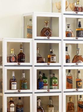 柜展示柜现代简约餐33730柜网红小酒架酒欧式边靠墙客厅物实木置