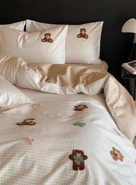 品100套S高支EKB全棉件套贡缎长绒棉可爱卡通被春秋季纯棉儿四童