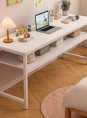 电脑桌家卧室台简式小户型长条桌出租用屋易IXJ桌子双人工作台吧