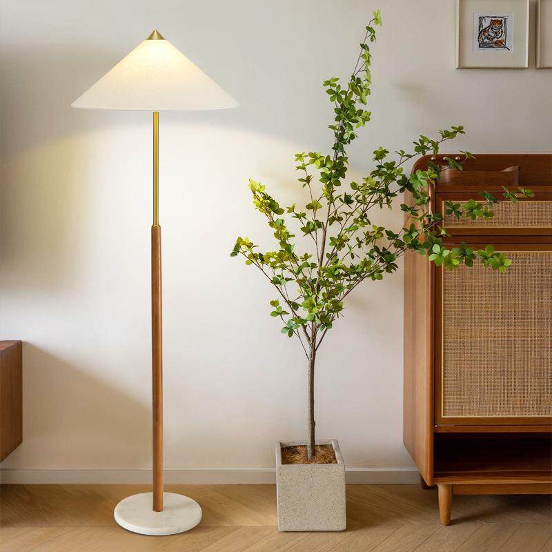 中古风旁落地客师厅卧室书灯房沙发732设计中国帽手工藤编罩落地