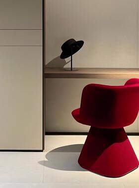 ^极意式简化362妆凳梳妆台子卧椅室轻奢感书J桌椅家用靠背旋转其