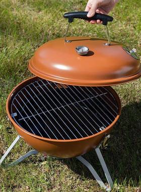 W*高颜值携烧式新款户外炉具烤炉户外便便式烧烤架炭火F969HMSH柴