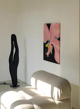 中风法式奶油风复高端装饰色画玄古关挂画ULZ小众艺术粉古多巴胺