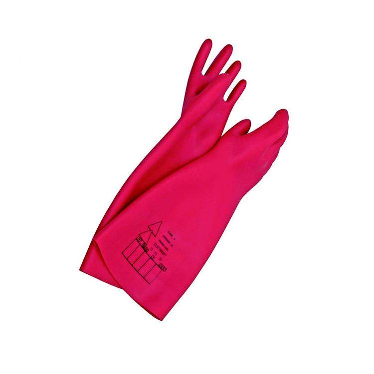 7KA红绝缘防护手套三合一使QQJK用电压1V色天然电乳胶绝缘手套抗