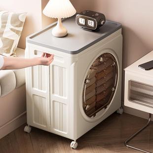 衣容服量收纳箱大超大物家用翻盖整理箱带滑轮1207收纳衣物被子可