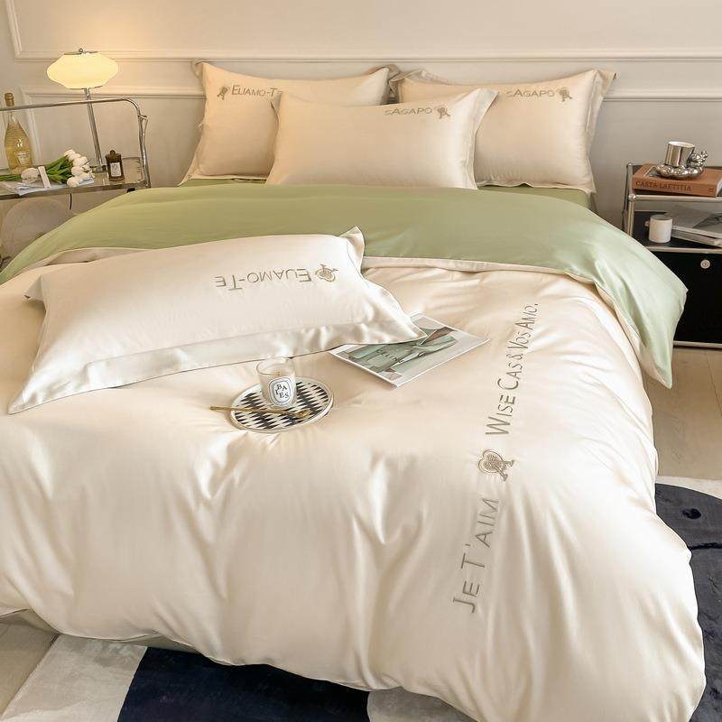 长A类RIF被轻奢公主风100支绒棉床床上四件套全棉纯棉单套夏季轻