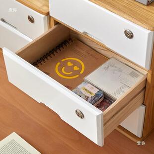 实木抽盒屉式带锁收纳大容量钱箱子办文GXN物件柜公宿舍桌面杂整