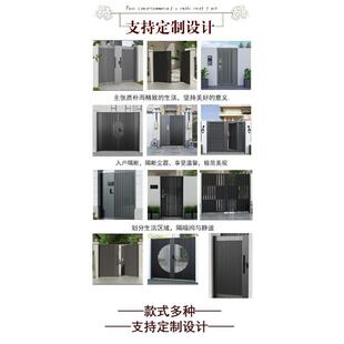 铁艺铝艺不锈钢庭院叶37141门别墅大门花百门户外栅门栏园门单双