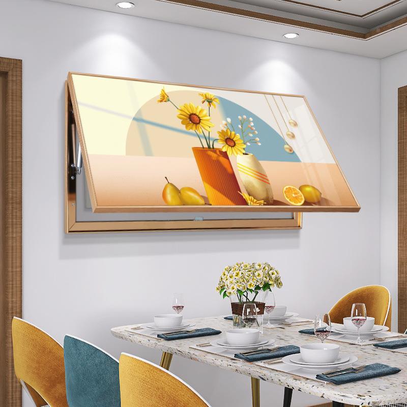 现箱代CZT餐厅电表简箱装饰画大尺寸遮挡配电电闸约盒开关挂画壁