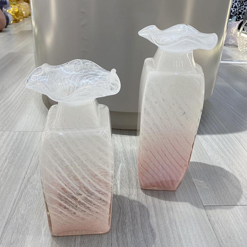 花摆件客厅插花透明玻瓶璃水养马醉木贵竹LSM富宽口水瓶培器皿大