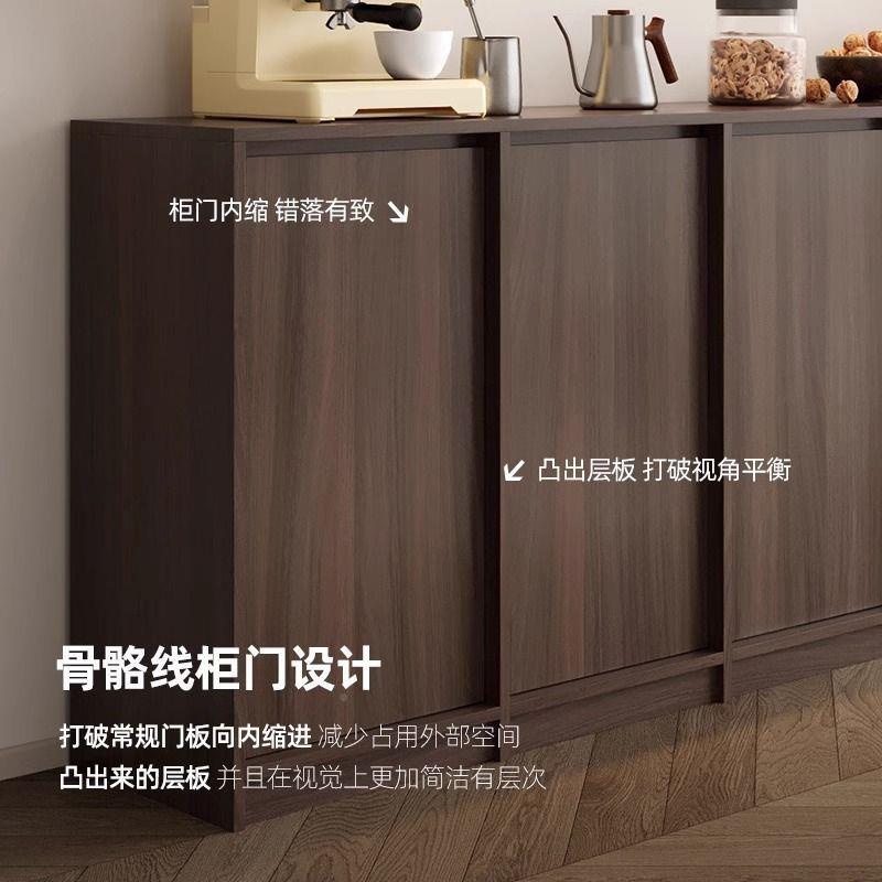 中式复古餐边餐柜一体新组合小户型-古风茶水柜中客厅矮柜边柜