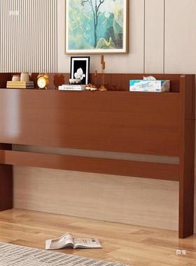 红色实木床板头经济型1.8双GEY人床1.5床头板背板靠单买头新中式