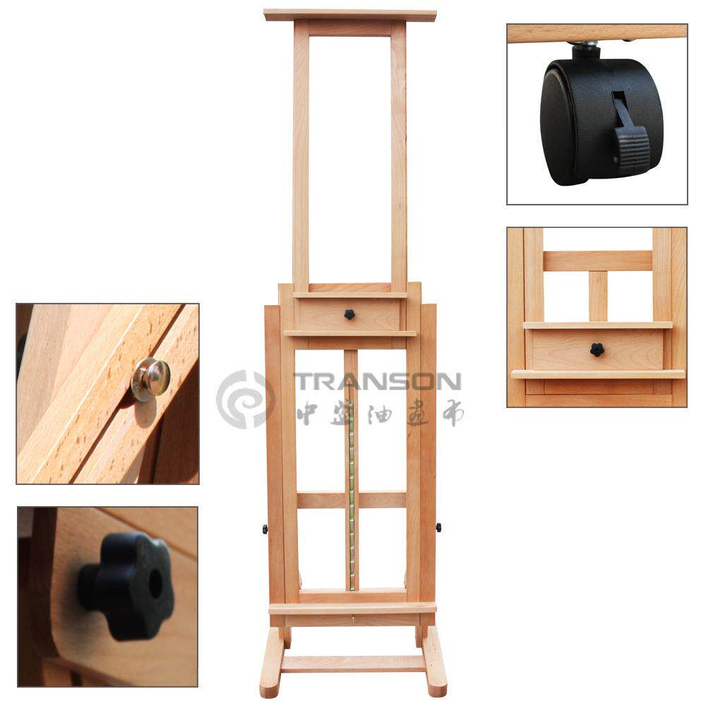 中盛画DHJ-3平衡式画油SFDHJ-3画两用升降国山毛油榉大材型画架