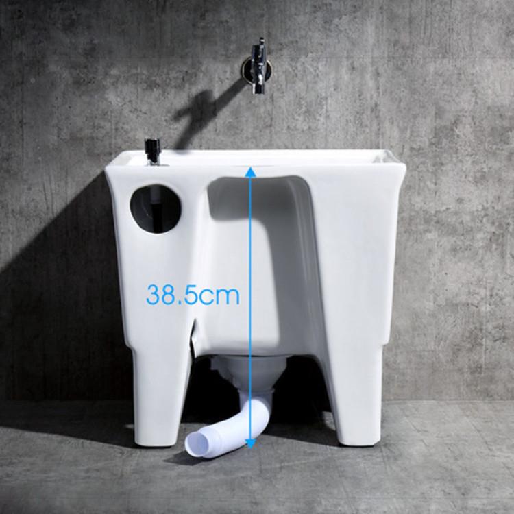 直销四脚式可WYR小侧拖排堵把池阳台陶瓷拖布池台控防小号户型墩