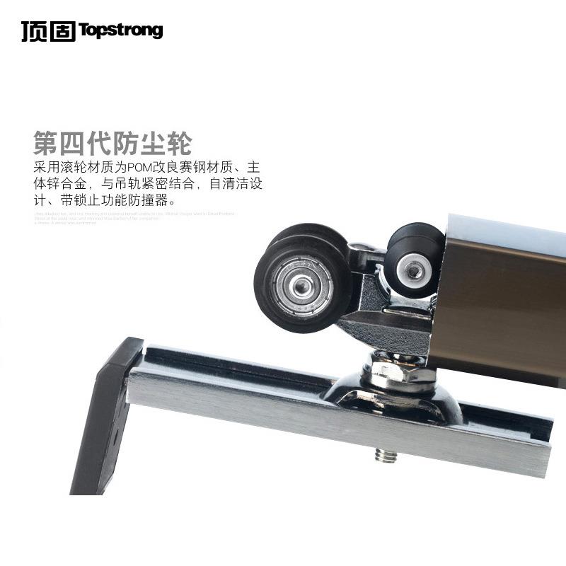 OQM移门滑轮木5门自清洁吊轨推拉门吊轮轨道双边缓F7523203冲滑静