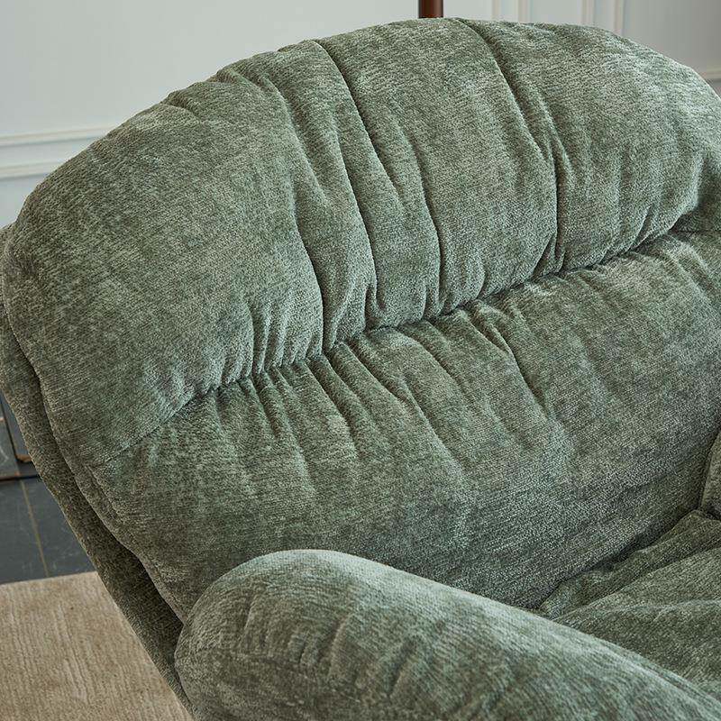 意式轻单人摇椅沙发厅小FIS户型鹅休闲客奢休息室网红天绒懒人摇