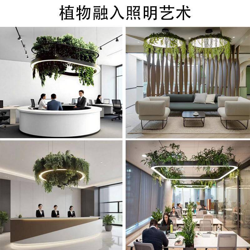 创意厅装饰室植物吊灯南亚餐厅办公东室休闲区展会议民无品牌/宿