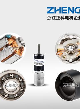 ZHENGK正科Z低GX力24RP行星减速型永磁微型微电机大矩噪音16422V2