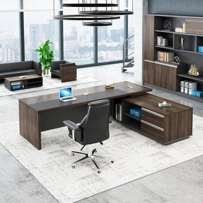 办公桌老板桌简主约现大班台总桌经理桌详询卖家管桌单裁人办公桌