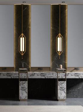 店风浴室WVL柜组酒合岩板奢台石陶瓷盆卫生间洗漱洗手池洗台脸盆