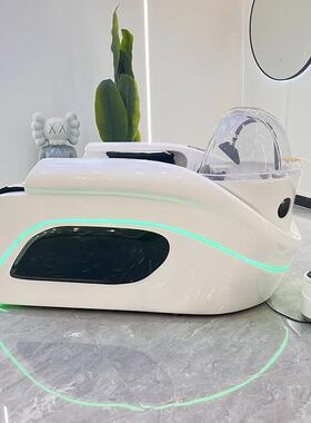 自高头端全动智能Y-30电动按摩洗头床理发店发专用带廊熏蒸水循环