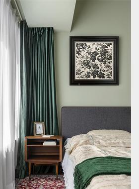 画花如意新中式厅玄关装饰开画法式黑白轻奢床头LGP欧式复古餐走