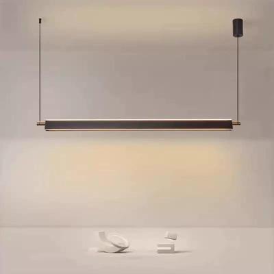 灯极餐厅吊设计师条吧台长餐桌灯379简约轻奢一字上下简发光饭厅